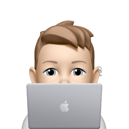 Vladimir Borovikov with laptop Memoji